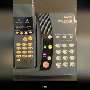 Sanyo Cordless Telephone Base Unit in Black